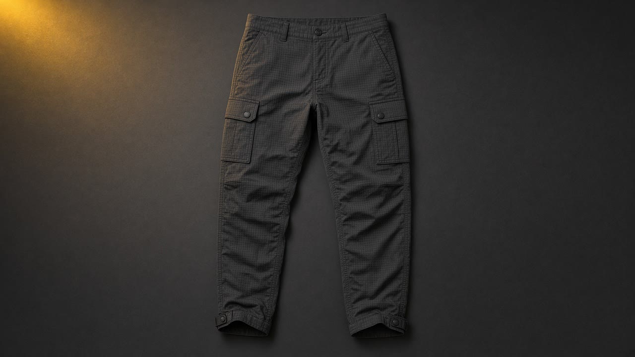 Charcoal Line Pant flat lay