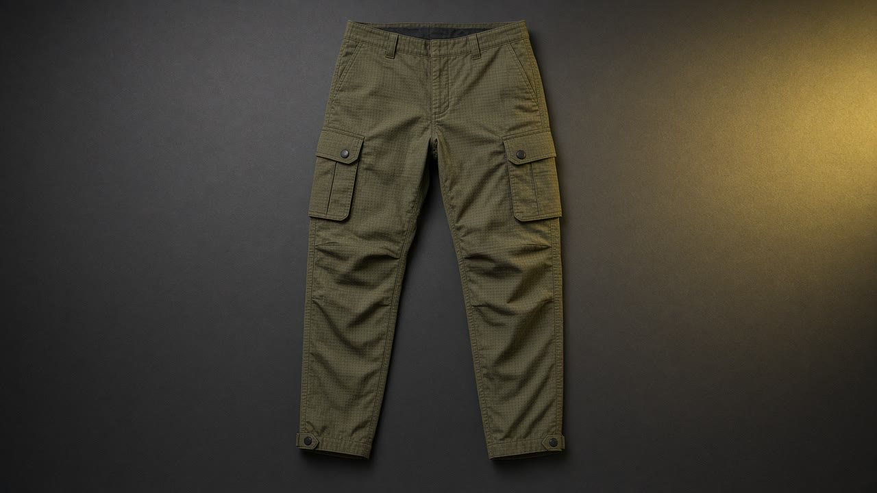 Olive Drab Line Pant flat lay